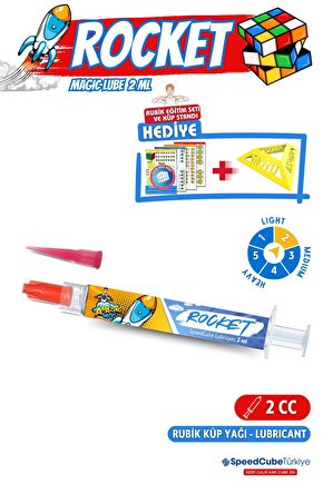 Rocket Magic Lube Pro Rubik Küp Yağı - Rubik Küp Lube - Zeka Küpü Yağı Lube Lubricant Yağlayıcı 2 ml