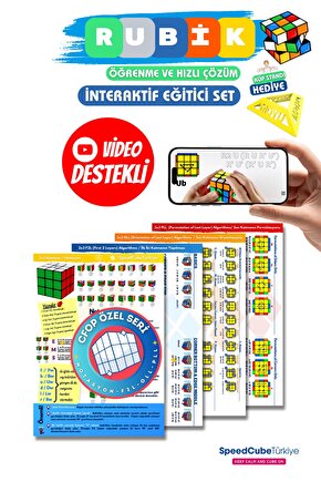 Rubik Akıl Zeka Küpü Speedcube Öğrenme Ve Hızlı Çözüm Eğitici Cfop Rehberi  Notasyon F2l Oll Pll