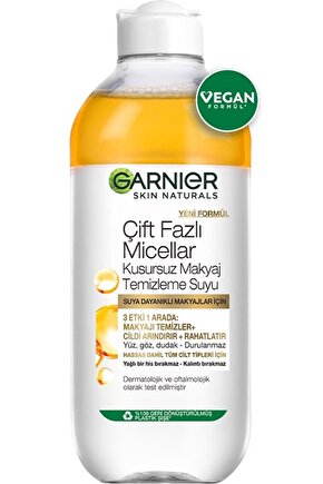 Çift Fazlı Micellar Kusursuz Makyaj Temizleme Suyu 400 Ml