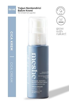 Yoğun Onarıcı ve Nemlendirici Bariyer Koruyucu Madecassoside Özlü Cica Krem 60 ml