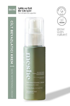 Cilt Beyazlatıcı Aydınlatıcı Glutatyonlu Leke Karşıtı Krem Kolajen, Niacinamide & Kojik Asitli 60 ml