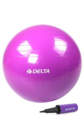 75 Cm Deluxe 170 Cm - 179 Cm Boy Aralığında Olanlar Için Uygun Mor Pilates Topu Ve Pompa Seti