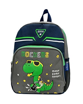 Master Pack Anaokulu Çantası Dinozor Gri