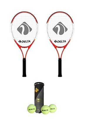 2 Adet Max Joys 21 İnç Çocuk Tenis Raketi + 2 Adet Tenis Çantası +  3 Adet Prof. Seviye Maç Topu