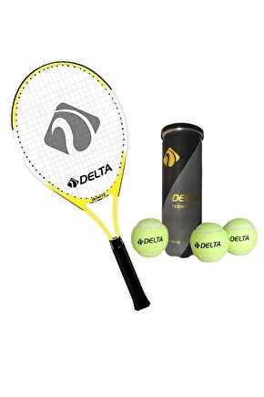 Max Joys 19 İnç Çocuk Tenis Raketi + Çantası + Vakumlu Tüpte 3 Adet Tenis Maç Topu Seti