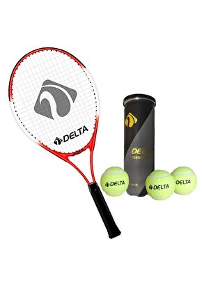 Max Joys 21 İnç Çocuk Tenis Raketi + Çantası + Vakumlu Tüpte 3 Adet Tenis Maç Topu Seti