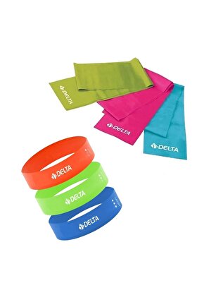 150 x 15 cm 3lü Pilates Bandı 3lü Mikro Aerobik Bant Seti