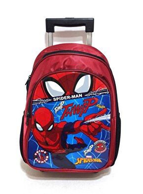 Spiderman Çekçekli Okul Çantası