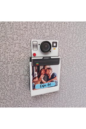 Vintage Retro Kamera Fotoğraf Makinesi Şeklinde Ahşap Duvar Fotoğraf Kağıt Tutucu Dekor