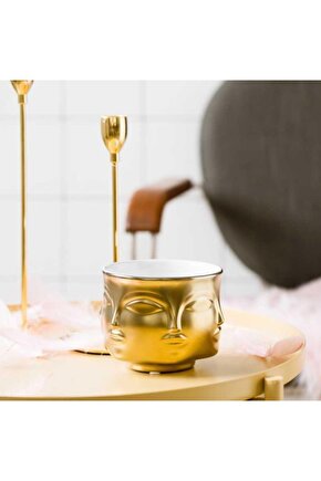İskandinav Tarz İnsansı Yüz Temalı Modern Saksı Pot Vazo