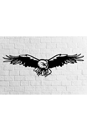 Dekoratif Ahşap Kartal Figürü Duvar Tablosu Duvar Dekoru