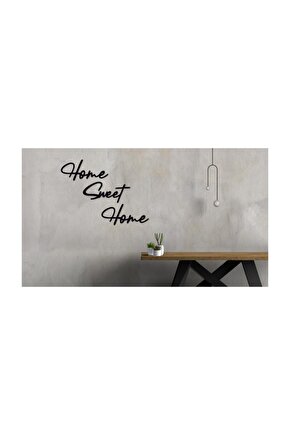 Dekoratif Home Sweet Home Yazılı Ahşap Tablo Duvar Süsü