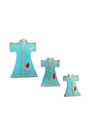 Üçlü Kaftan Set Duvar Süsü Ev Duvar Dekorasyon Kaftan Set