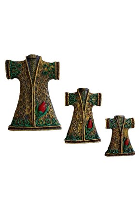 Üçlü Kaftan Set Duvar Süsü Ev Duvar Dekorasyon Kaftan Set
