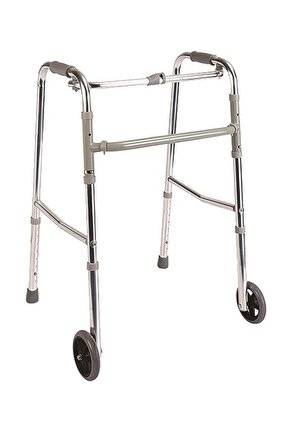 Tekerlekli Walker Yürüteç Hasta Yaşlı Yürüme Desteği Baston Tutamak Destek