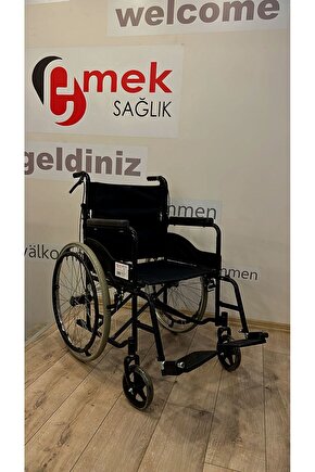 Wiperman Marka Manuel Katlanabilir Refakatçi Hasta Yaşlı Engelli Transfer Tekerlekli Sandalyesi