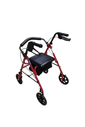 Rolatör 4 Tekerlekli Yürüteç 130 Kg Taşıma Kapasiteli