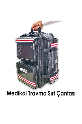 Büyük Travma Sırt Çantası - CANACIL - TK3855 - TipX - Siyah