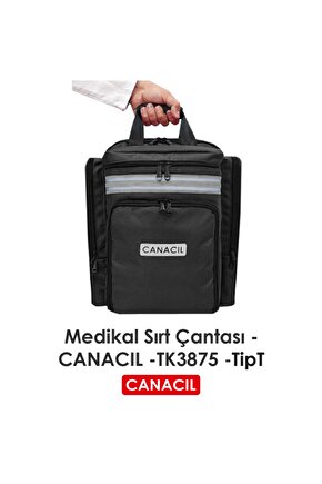TipT Medikal Sırt Çantası - CANACIL -TK3875 - Siyah