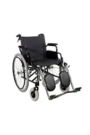 Katlanabilen Ayak Kolçakları Kaldırılıp İndirilebilen Manuel Tekerlekli Sandalye