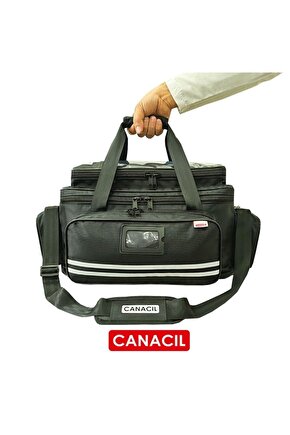 63 Cm Travma Çantası - Siyah - CANACIL - MAHİR Serisi