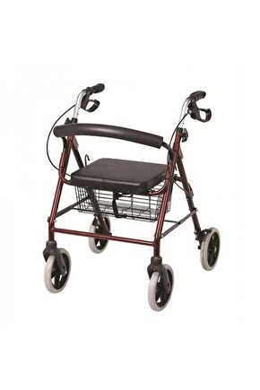 Witra Tekerlekli Rollatör Hasta Yürüteçi 4 Ayaklı Oturaklı Frenli rolatör walker wolker w501