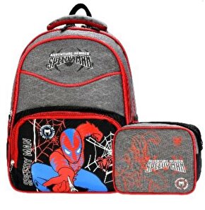 Master Pack İlkokul Çantası 2 li Set Speedy Man Gri