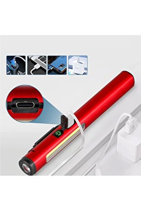 Şarjlı Mıknatıslı Çalışma Lambası Cep Feneri  Wt-307-s