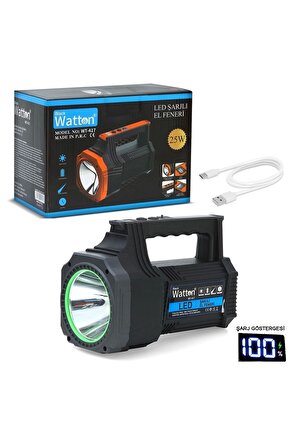 Led Şarjlı El Feneri 25w  Wt-417