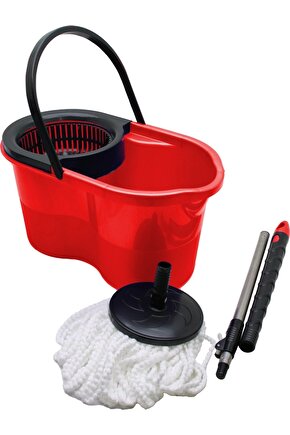 18LT---KUTULU---OTOMATİK DÖNERLİ KOVA MOP TEMİZLİK SETİ (4767)