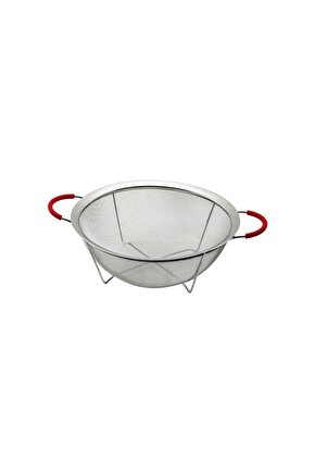 22CM TEL SEPET METAL SÜZGEÇ SİLİKON KILIFLI KULP METAL ÇERÇEVE - AYAK (4767)