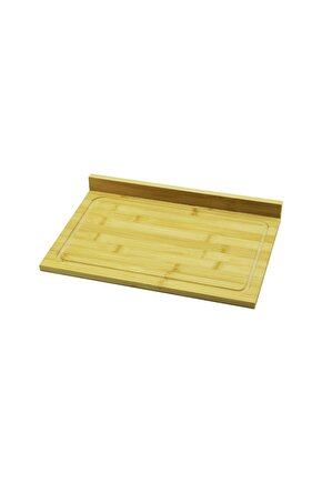 AHŞAP BAMBU KESİM PANOSU KANALLI - TEK KENAR YÜKSELTİ=3CM  24X35CM (4767)