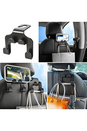 Oto Koltuk Arkası Düzenleyici Organizer Askılıklı TelefonTablet Tutucu (4767)