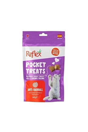 Pocket Treats Anti-hairball Tüy Yumağı Önleyici Kedi Ödül Maması 60 gr