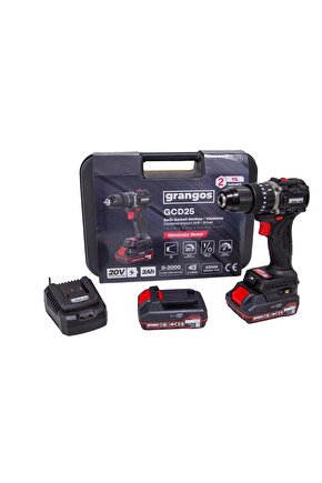 Gcd25-t2 20v 2 Ah Çift Akülü Darbeli Matkap