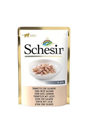 Jöleli Ton Balık Ve Somonlu Yetişkin Konserve Kedi Maması 85 gr