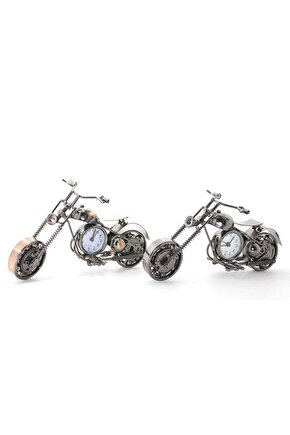 Masaüstü Dekoratif Metal Motor Saat