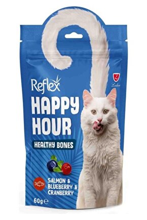 Happy Hour Somon Ve Yaban Mersinli Kedi Ödül Maması 60 gr