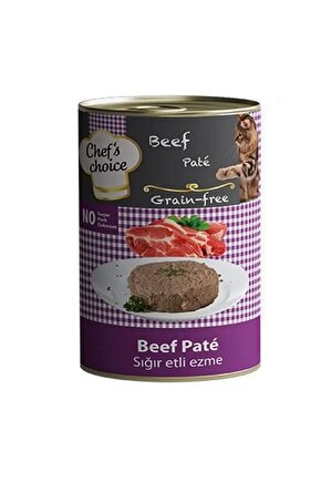 Kıyılmış Sığır Etli Yetişkin Konserve Kedi Maması 400 gr
