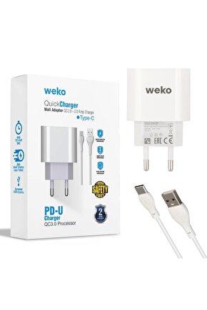 Wk-21442 Pdu Qc 3.0 Amper Şarj Başlık Adaptörü Type-c Kablo (NO:1) (4767)