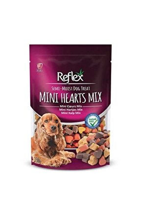 Semi Moist Mini Kalp Mix Köpek Ödül Maması 150 gr