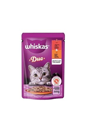 Duo Kümes Hayvanlı Ve Sığır Etli Pouch Konserve Kedi Maması 85 gr