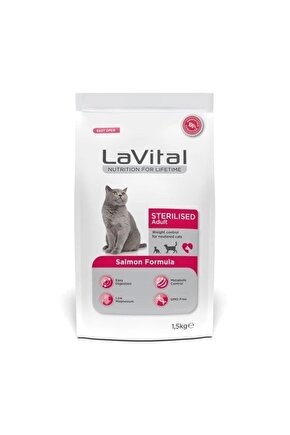 Lavital Sterilised Somonlu Kısırlaştırılmış Kedi Maması 1.5 Kg