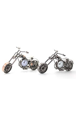 Masaüstü Dekoratif Metal Motor Saat