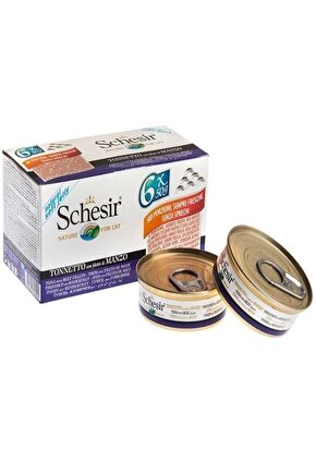 Multipack Biftekli Konserve Kedi Maması 6x50 gr