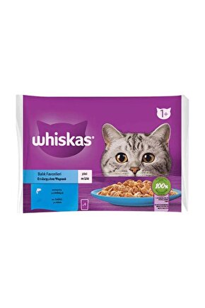Pouch Pure Delight Jöle Içerisinde Ton Balıklı Ve Somonlu Yetişkin Konserve Kedi Maması 4 Ad