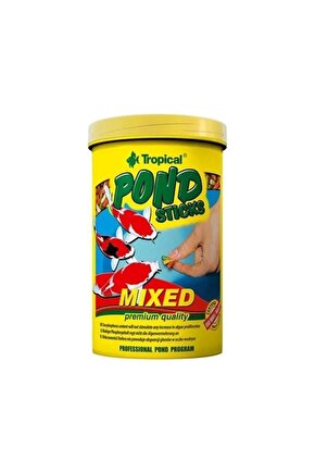 Pond Sticks Mixed Havuz Balıkları Için Çubuk Yem 1000 ml 90 gr