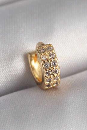 316l Çelik Gold Renk Zirkon Taşlı Tragus Piercing