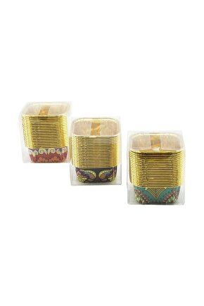 20 PCS GOLD - FOLYOLUKARE - KALIN MUFFİN KAĞIT KEK KAPSÜLÜ (4767)
