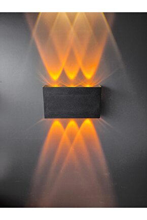 ÇİFT YÖNLÜ DEKORATİF DUVAR APLİK 12WATT AMBER RENK